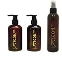 ICON SET India Shampoo 8.5oz + Conditioner 8.5oz + Healing Spray 8.5oz Beauty & Personal Care Icon India