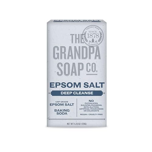 Grandpas Soap Bar Epsom Salt, 4.25 oz Beauty & Personal Care The Grandpa Soap Company