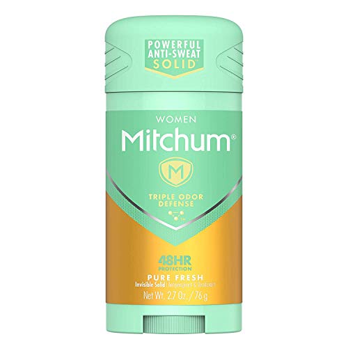 Mitchum Women Triple Odor Defense Invisible Solid 48HR Antiperspirant & Deodorant, Pure Fresh, 2.7 OZ - 4 Pack Beauty and Personal Care Mitchum