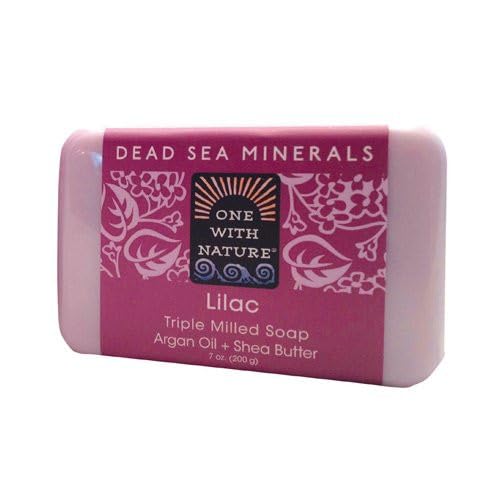 One With Nature Dead Sea Bar Soap Lilac 7 Oz Beauty & Personal Care One With Nature