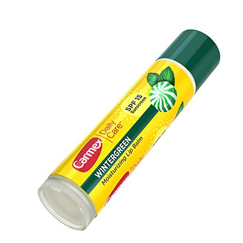 Carmex (1) Stick Daily Care Moisturizing Lip Balm - Wintergreen - SPF 15 Sunscreen Water Resistant (80 Minutes) - Net Wt. 0.15 oz Beauty and Personal Care Carmex
