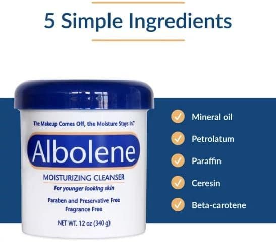 Albolene Moisturizing Cleanser Fragrance Free 12 oz (Pack of 3) Beauty & Personal Care Albolene