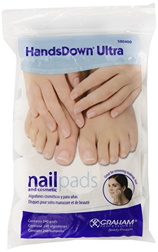 Graham Hands Down Ultra Nail and Cosmetic Pads, White, 240 Count Beauty & Personal Care Graham Medical
