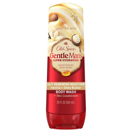 Old Spice Body Wash GentleMan’s Super Hydration for Men, 24/7 Renewing Moisture, Gentle on Skin with Skin Conditioners, Vanilla + Shea Butter Scent Beauty & Personal Care Old Spice