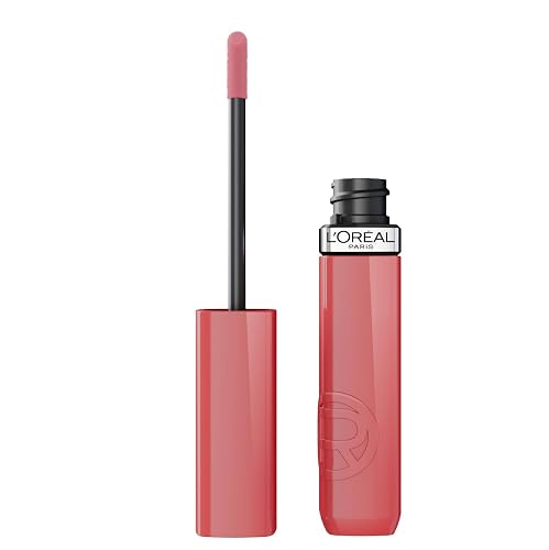 L'Oreal Paris Infallible Lacque Resistance Liquid Lipstick, 16HR Long Lasting Lip Makeup with Lacquer-Like Shine and Zero Transfer, 600, Le Nu Rose Beauty & Personal Care L'Oreal Paris