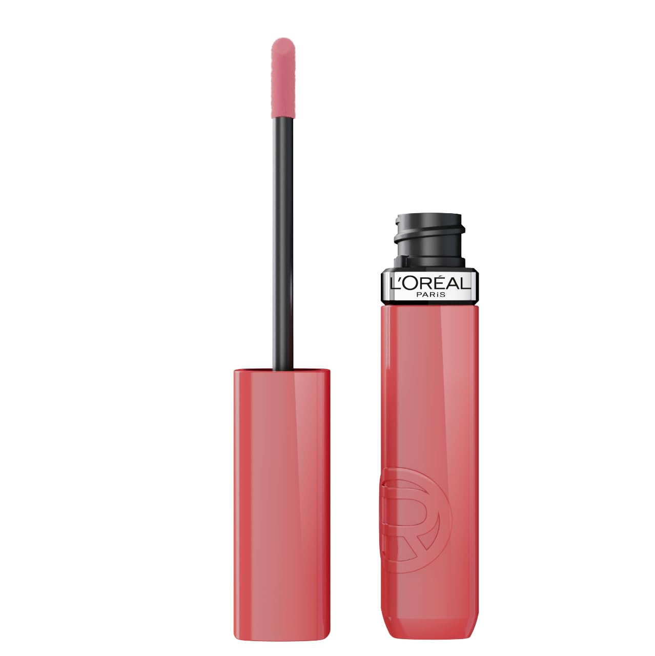 L'Oreal Paris Infallible Lacque Resistance Liquid Lipstick, 16HR Long Lasting Lip Makeup with Lacquer-Like Shine and Zero Transfer, 600, Le Nu Rose Beauty & Personal Care L'Oreal Paris