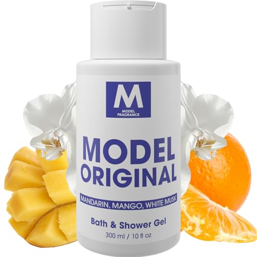 MODELFRAGRANCE Model Original Gourmand Body Gel | Mango, Mandarin, and White Musk | Hydrating, Nourishing, and Refreshing Shower Gel | Scented Spa Beauty & Personal Care MODELFRAGRANCE