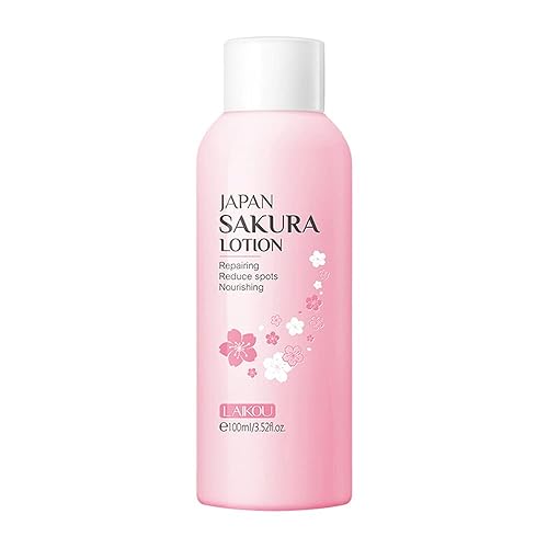 BEUKING Sakura Face Lotion Moisturizing Essence for Shrink Pores Skin Daily Care, Toner Lotion Hydrating Repair Face Cream Vitamin C Serum Improve Beauty & Personal Care BEUKING