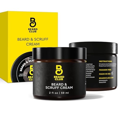 The Beard Club Biotin Beard Cream - Moisturizing and Hydrating Shea Beard Butter for Healthier Facial Hair & Skin Beauty & Personal Care The Beard Club
