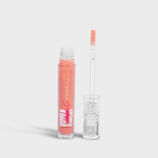 Uoma Beauty FLOSS GLOSS - LIP GLOSS (Coral Me) Contains Castor Oil, Sunflower Oil and Hyaluronic Acid for Nourishment and Hydration Beauty & Personal Care UOMA Beauty