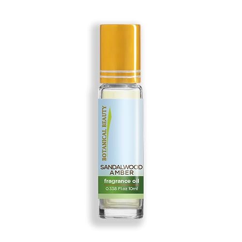 Botanical Beauty SANDALWOOD AMBER FRAGRANCE OIL ROLL-ON 0.338 FL OZ (10 ML) Rollerball Perfume, Alcohol-Free, Long Lasting Beauty & Personal Care Botanical Beauty