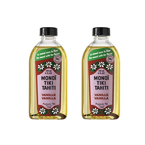 Monoi Tiare Tahiti Coconut Oil Vanilla - 4 Oz, Pack of 2 Beauty & Personal Care Monoi Tiare Tahiti