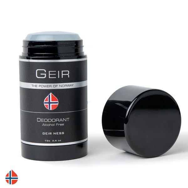 Geir Ness Men Deodorant - Alcohol and Aluminum Free Deodorant - Odor Protection for Sensitive Skin - Light and Long Lasting Cool and Clean Scent Beauty and Personal Care Geir Ness
