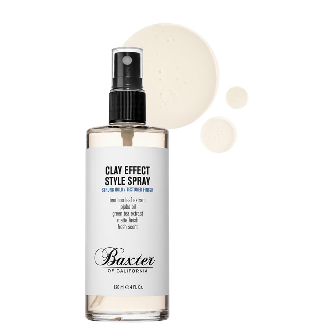 Baxter of California Clay Effect Style Spray for Men | Textured Finish | Strong Hold | Hair Styler | 4 fl. oz. Beauty & Personal Care Baxter of California