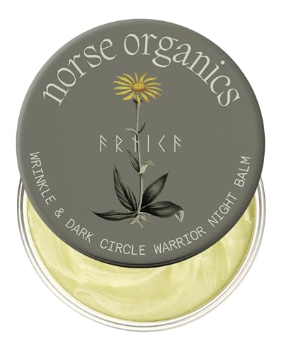 Norse Organics Wrinkle & Dark Circle Warrior Balm | Arctic Herbs & Beeswax Eye Face Cream | Arnica Thistle Sea Buckthorn | Natural Formula for All Beauty & Personal Care Norse Organics