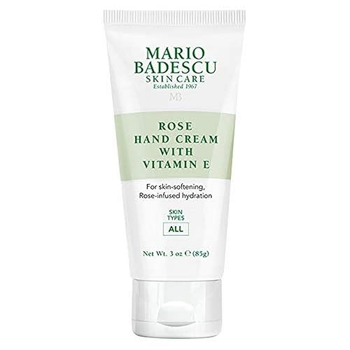 Mario Badescu Rose Hand Cream with Vitamin E for Men and Women, Non-Greasy, Light and Fast-Absorbing Hand Cream for Dry Cracked Hands, Ideal for All Beauty & Personal Care Mario Badescu