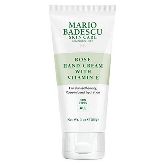 Mario Badescu Rose Hand Cream with Vitamin E for Men and Women, Non-Greasy, Light and Fast-Absorbing Hand Cream for Dry Cracked Hands, Ideal for All Beauty & Personal Care Mario Badescu