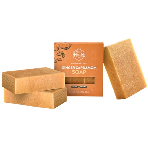 Crate 61 Organics, Handmade in Canada, Plant Based Natural Bar Soap Cold Pressed For Face & Body, w/Premium Essential Oils, For Men & Women 3 Pack Beauty & Personal Care Crate 61 Organics