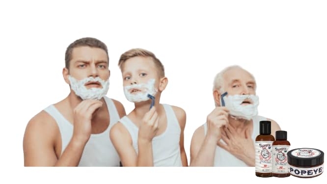 Popeye Shaving Co Shave Cream for Men Suitable for Sensitive Skin, Smooth Shaving Experience for Razor Burn and Prevent Irritation, Sandalwood Scent Beauty and Personal Care Razor MD