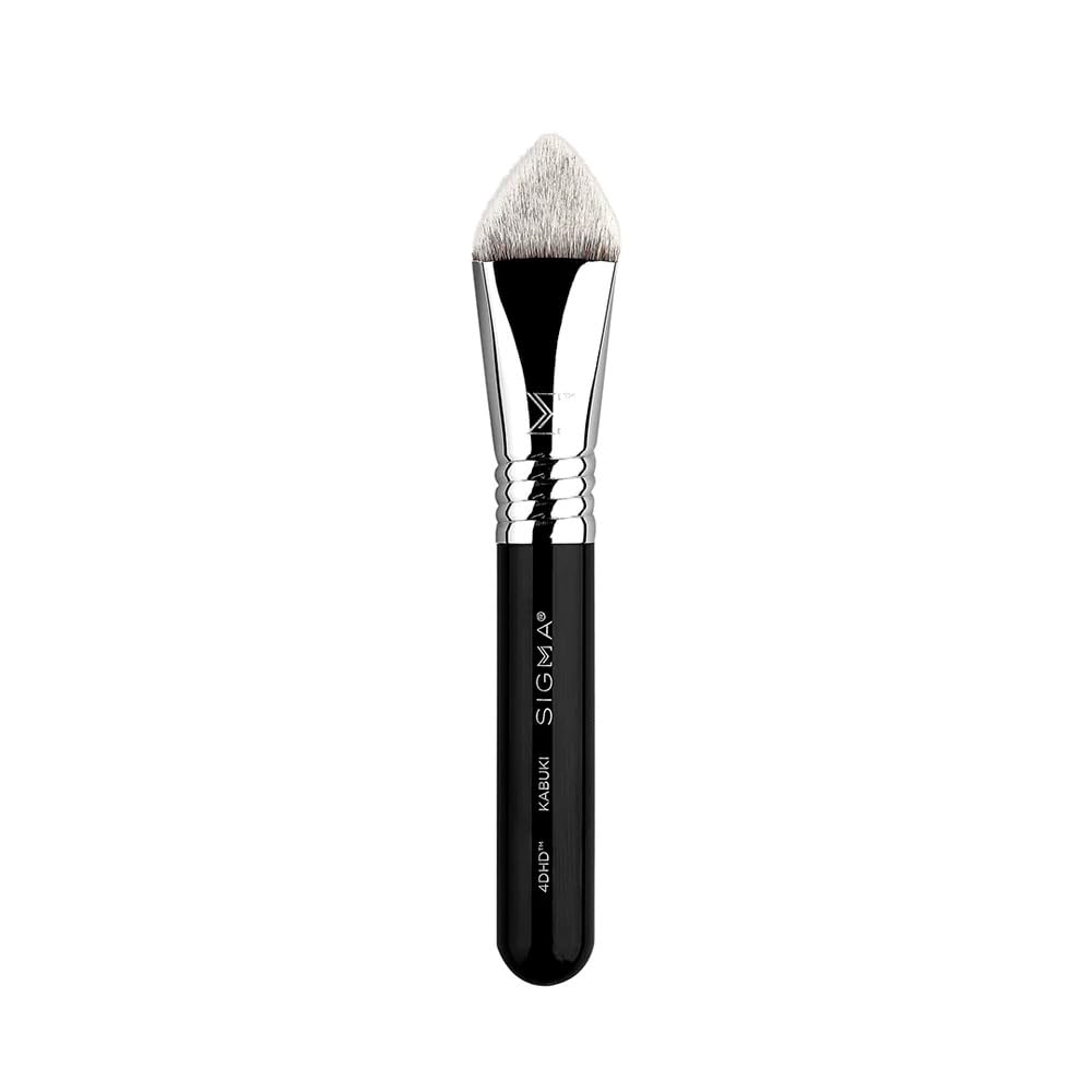 Sigma Beauty 4DHD Kabuki Brush - Pyramid-Shaped Kabuki Makeup Brush for Blending Concealer and Powder on Spots, Scars, Crevices and Under Eye - Offers Beauty & Personal Care Sigma Beauty