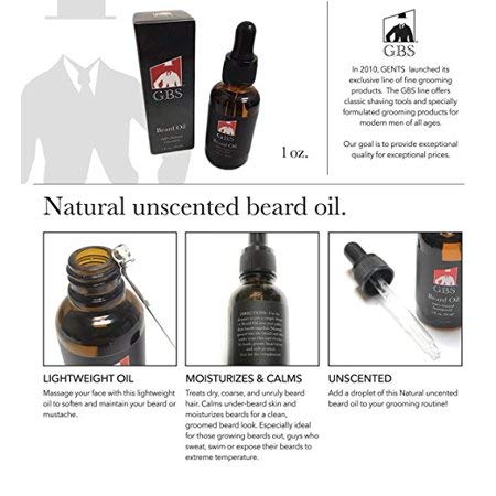 G.B.S Beard Grooming and Trimming Kit for Men, Beard Brush, Folding Comb, Mustache Comb, Beard Balm Wax and Unscented Oil, Barber Razor, Barber Beauty and Personal Care G.B.S