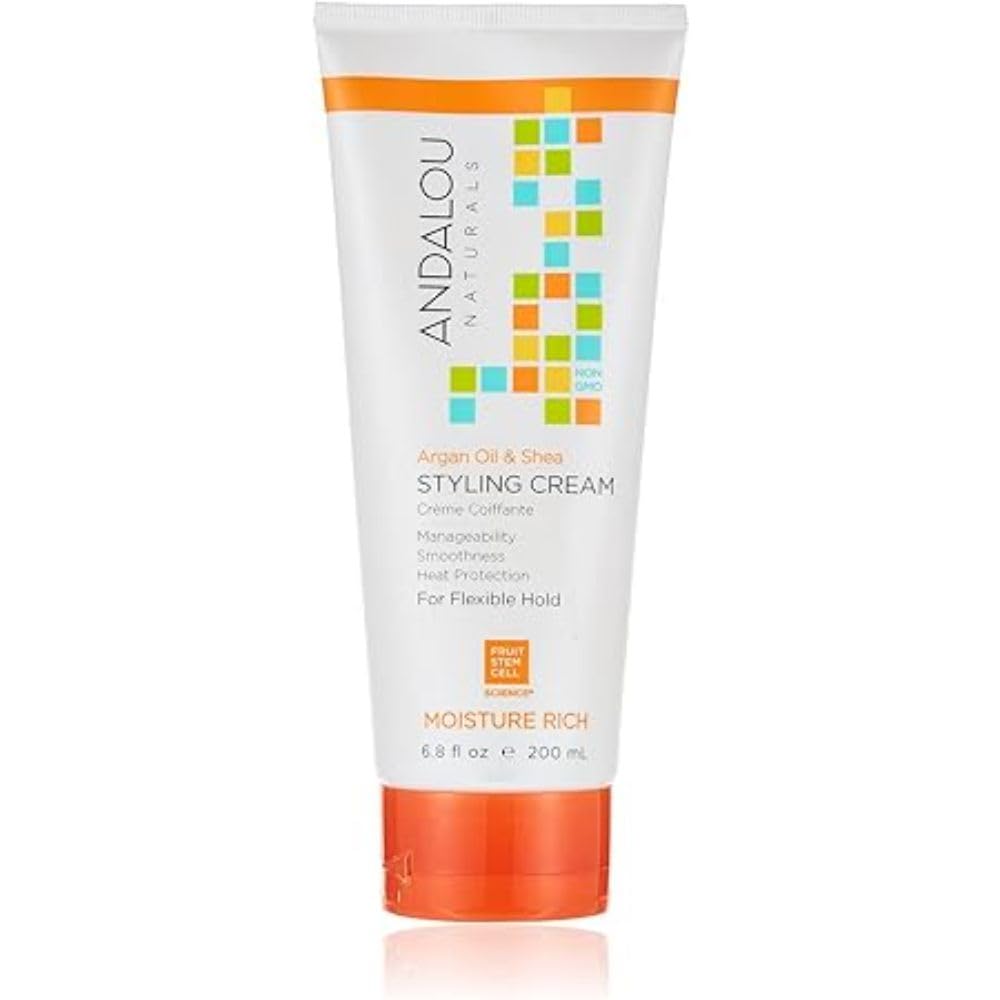 Andalou Naturals Styling Cream Ounces, Argan Oil & Shea, 6.8 Fl Oz Beauty & Personal Care Andalou Naturals