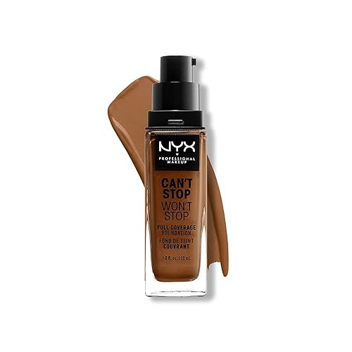 NYX PROFESSIONAL MAKEUP Can't Stop Won't Stop Foundation, 24h Full Coverage Matte Finish - Warm Beauty & Personal Care NYX PROFESSIONAL MAKEUP
