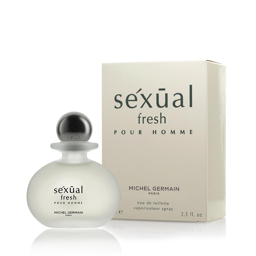 Michel Germain Sexual Fresh Pour Homme Eau de Toilette Spray Mens Cologne, Top Notes of Italian Bergamot, Cardamom, Coriander, Juicy Mandarin, 2.5 Fl Beauty & Personal Care Michel Germain