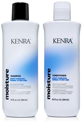 Kenra Professional Moisture Shampoo & Conditioner Set | Boost Hydration | Improve Manageability and Shine | Nourish Dry Hair | Color Safe | Efforless