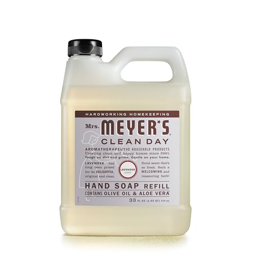 MRS. MEYER'S CLEAN DAY Liquid Hand Soap Refill, Cruelty Free and Biodegradable Formula, Lavender Scent, 33 Fl Oz (Pack of 1) Beauty & Personal Care Mrs. MEYER'S