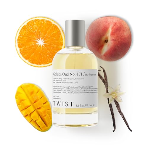 Twist Golden Oud No. 171 - Eau De Parfum Inspired by Al Haram. Amber Oud Gold Edition, Long-Lasting Perfume For Women & Men, Bergamot & Melon, Vegan Beauty & Personal Care HOUSE OF TWIST