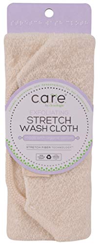 CleanLogic Sustainable Exfoliating Stretch Bath and Shower Wash Cloth, Certified Organic, 1 Count (Pack of 1) Beauty & Personal Care Cleanlogic
