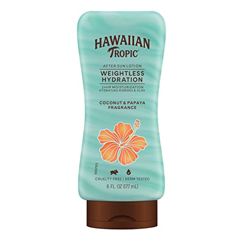 Hawaiian Tropic Weightless Hydration After Sun Lotion with Aloe, 6oz | Hawaiian Tropic Lotion, Moisturizing Lotion, After Sun Care, After Sun Beauty & Personal Care Hawaiian Tropic