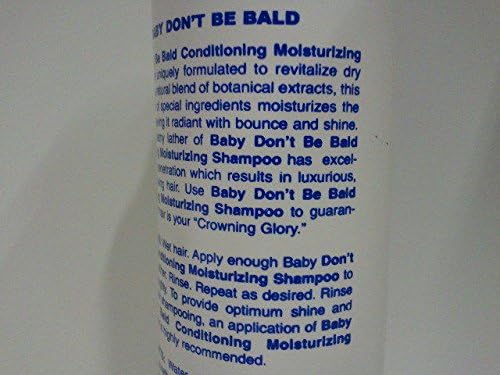 Baby Don't Be Bald] CONDITIONING MOISTURIZING SHAMPOO FOR SHINIER HAIR 8OZ Beauty & Personal Care Baby Don't Bald