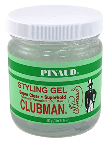 Clubman Pinaud Super Clear Styling Gel Super Hold, 16 oz (Pack of 2) Beauty & Personal Care Clubman