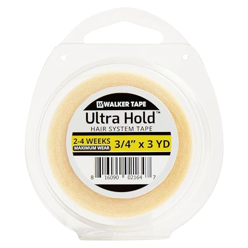 Walker Tape Ultra Hold Hair System Tape Roll 3/4" x 3 Yards, Double Sided Wig Tape for Lace Systems, Tape in Hair Extensions Human Hair, Long Lasting