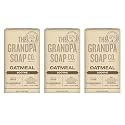 The Grandpa Soap Company Oatmeal Bar Soap - With Organic Oats + Chamomile Extract, Gently Exfoliates and Softens the Skin, Vegan, 4.25 Oz, 3 Pack Beauty & Personal Care The Grandpa Soap Company