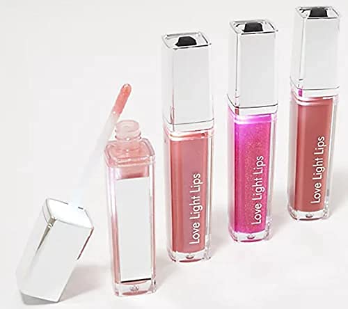 Love Light Lips | Lighted Lip Gloss with Mirror - 4 Luscious Colors |Gift|Holidays|Christmas|Bridal Beauty & Personal Care Love Light Lips