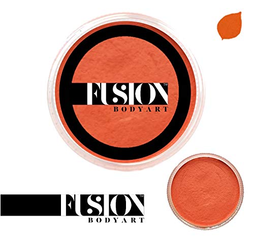 Fusion Body Art Pro Face Paint | Prime Orange Zest (32gm), Professional Quality Water Activated Face and Body Paint Supplies Single Makeup Cake Beauty & Personal Care FUSION BODY ART