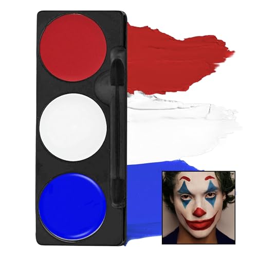 Mehron Makeup Tri-Color Halloween Makeup Palette - CLOWN
