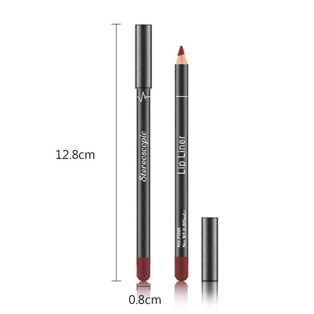 THE PERFECT PART Lip Liner - 12Pcs Lip Liner Set, Long Lasting & Waterproof Lip Stain for Women, 2 in 1 Lip Liner & Eye Liner Pencil, Matte Smooth Beauty & Personal Care THE PERFECT PART