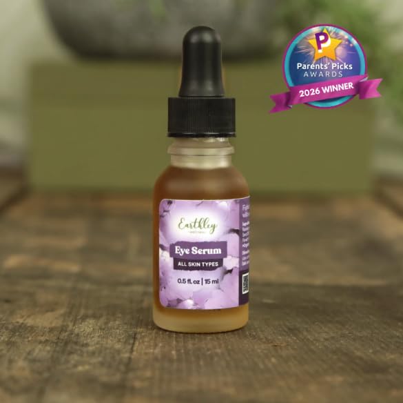 Earthley Wellness Eye Serum, Smoothes Wrinkles, Nourishes Skin, Banishes Dark Eye Circles, Youthful Eyes, Reduce Fine Lines, Parabens and Fragrance Beauty & Personal Care Earthley Wellness