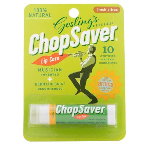 ChopSaver Lip Balm, 100% Natural Hydrating Lip Care, Chapstick for Musicians and More, Effective Relief for Dry, Cracked Lips and Skin, Made in USA Beauty and Personal Care ChopSaver