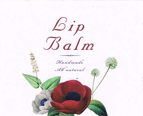 ZZYBIA Assorted Clear Vinyl Lip Balm Label Sticker for Lip Balm Tubes Containers 20pcs - Red Rose Beauty & Personal Care ZZYBIA