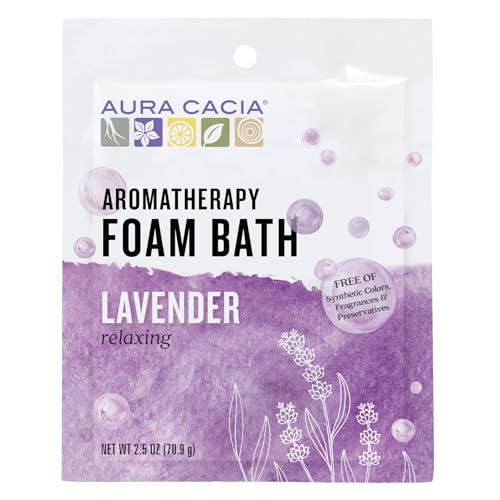 Aura Cacia Aromatherapy Foam Bath, Relaxing Lavender, 2.5 Ounce Packet (Pack of 3) Beauty and Personal Care Aura Cacia