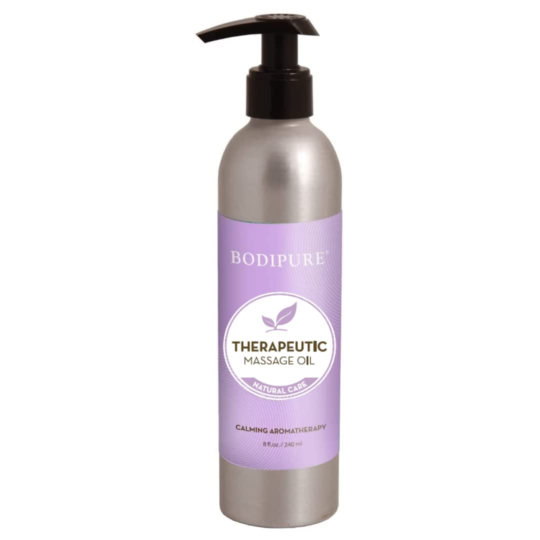 BODIPURE Lavender Aromatherapy Massage Oil for Body - Perfect for Professional Massage Therapy - Rich in Vitamins and Minerals - Skin Hydrating Beauty & Personal Care Bodipure