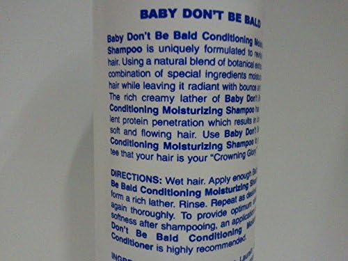 Baby Don't Be Bald] CONDITIONING MOISTURIZING SHAMPOO FOR SHINIER HAIR 8OZ Beauty & Personal Care Baby Don't Bald