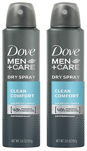 Dove Men + Care Dry Spray antitranspirante, Clean Comfort 3,8 oz (2 Pack) Beauty and Personal Care DOVE MEN + CARE