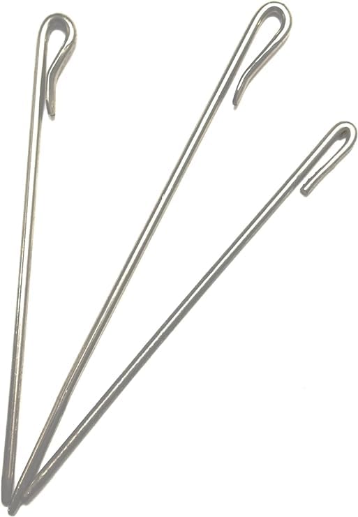 Banika Salai(Baaz) for Turban/Pagg | 5 Inch/12.7 cm | Punjabi Baaz (Steel Hook, Pack of 3)