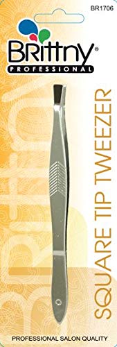 Brittny Salon Professional Straight Tip Tweezers 2Pk - Maintenance for Eyebrow & Ingrown Hair Removal, Repair Tools Beauty and Personal Care Brittny